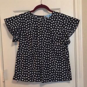 Draper James Heart Blouse 💙